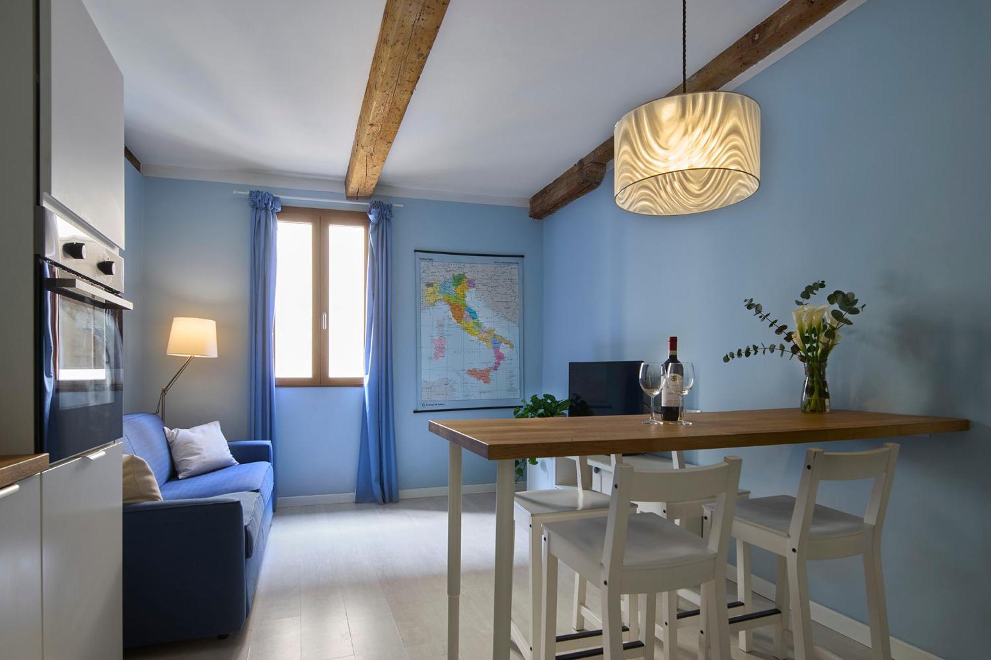 Panicale Blue Historic 1Br Stay Near Medici Chapels & Mercato Centrale 佛罗伦萨 外观 照片